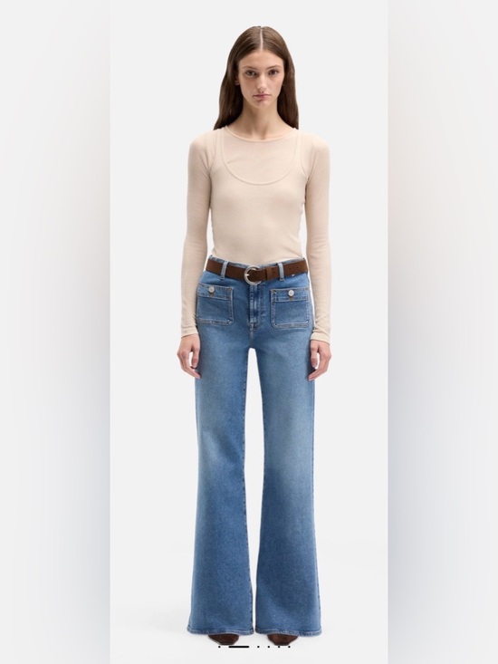 7 For All Mankind Denim - 7 for all mankind TAILORLESS PATCH POCKET MODERN DOJO in Luxe Vintage Sz 27P